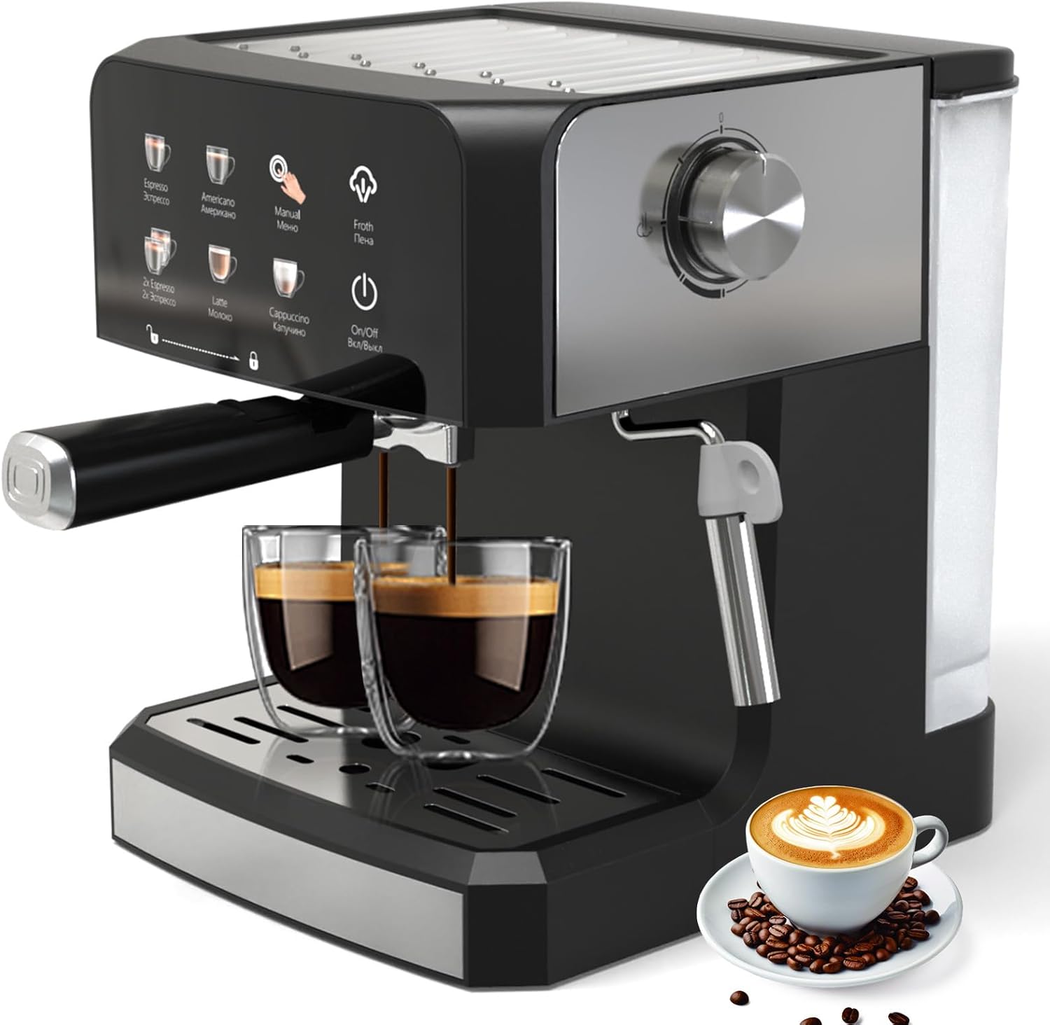 Espresso Machine with Expresso Coffee Machines with Water Tank Coffee Maker for Cold Brew Latte